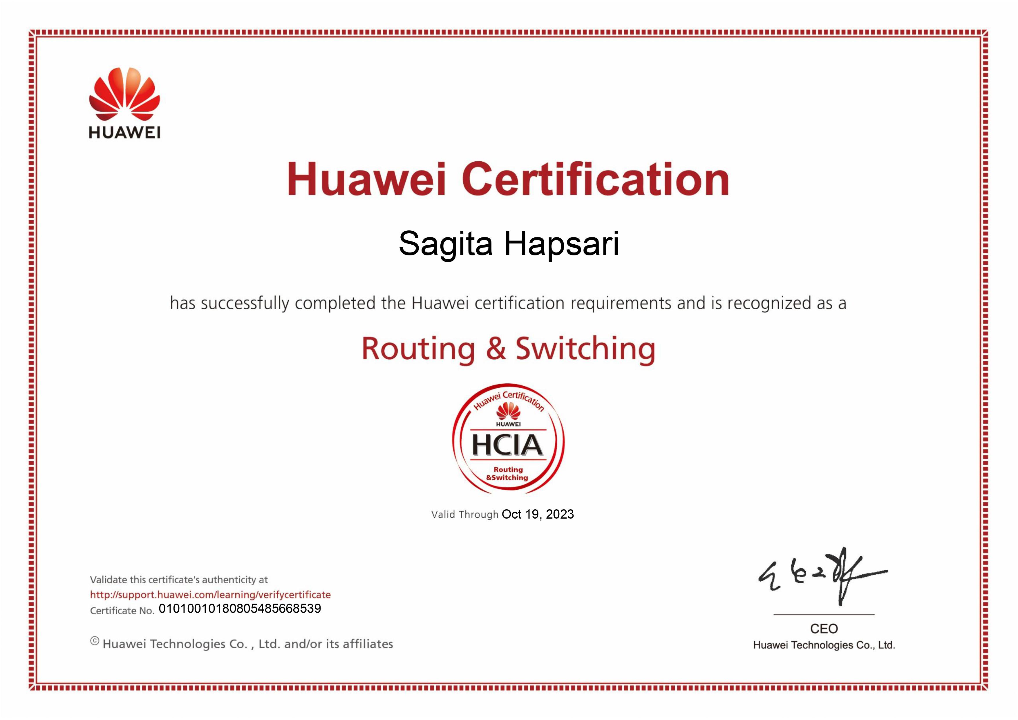 Huawei Certified ICT Associate (HCIA)