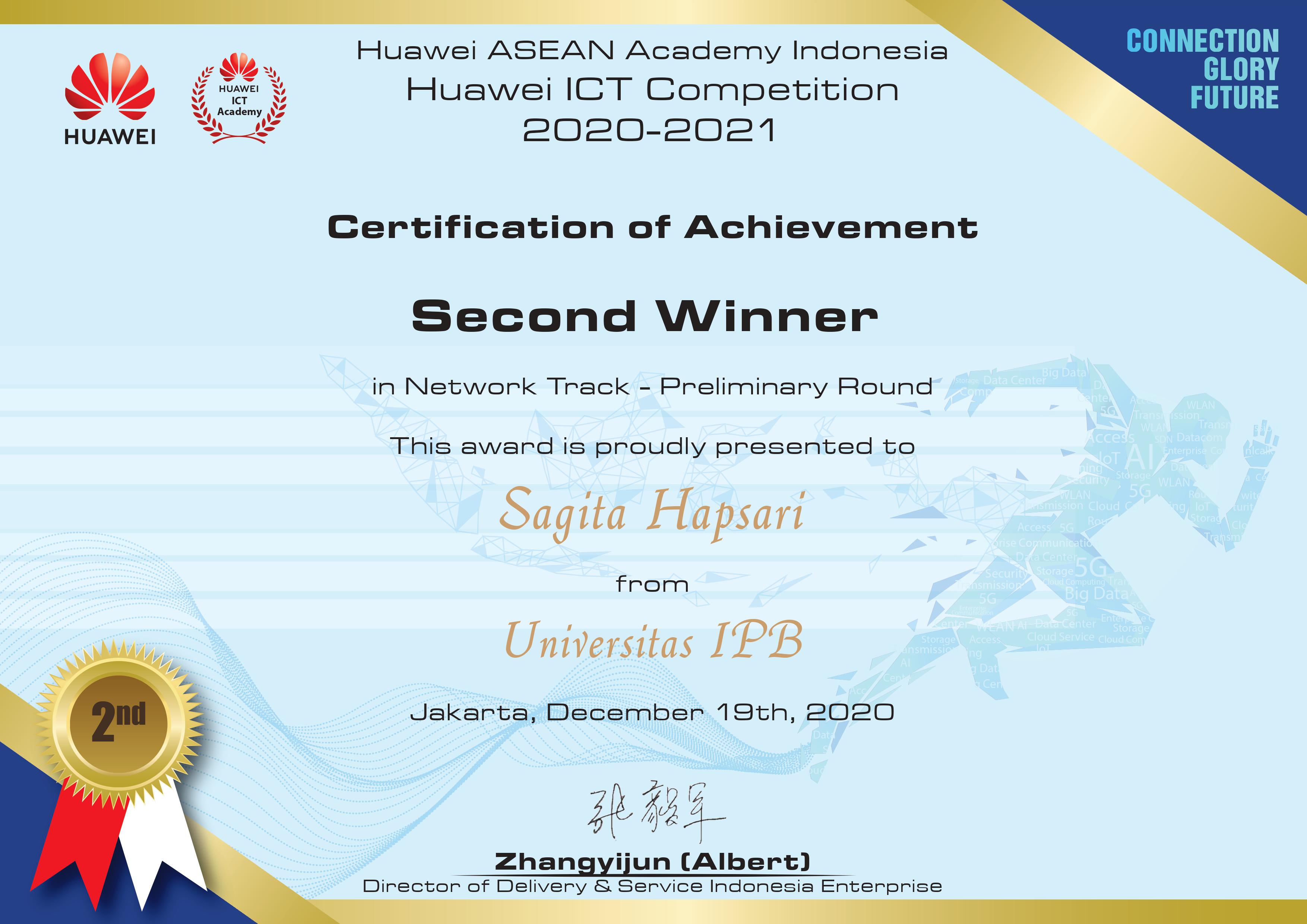 Second Winner in Network Track - Preliminary Round